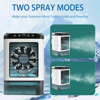 Portable Air Conditioner 3-Speed Small AC Unit Mini Air Cooler 900ML Water Tank Electric Fan With Humidifier for Bedroom Office