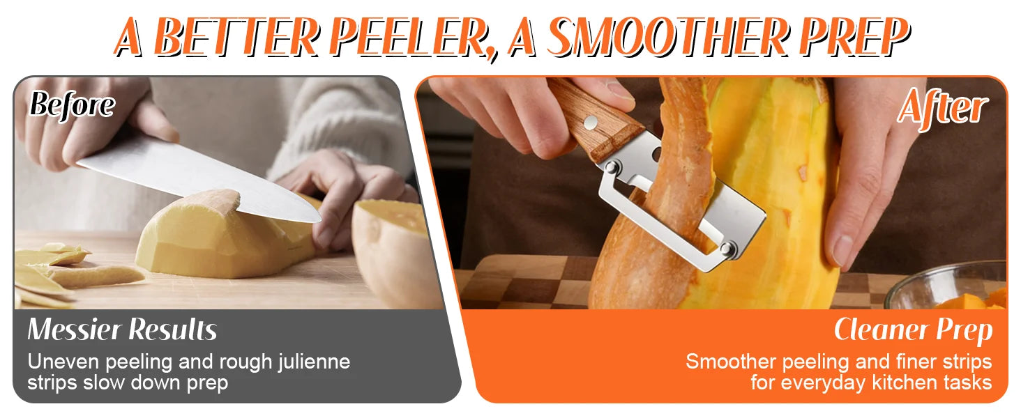 Multi Functional Vegetable Peeler Stainless Steel With Wooden Handle Fruit Potato Slicer Bottle Opener Kitchen Peeling Tools