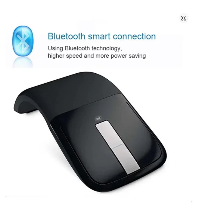 Wireless 2.4G/Bluetooth Mouse Arc Touch Folding Design Mause 1200 DPI Foldable Computer Portable Mice For Microsoft PC Laptop