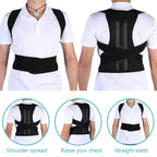 Back Brace Posture Corrector for Women & Men, Adjustable Back Lumbar Support Belt Shoulder Posture Support for Improve Scoliosis