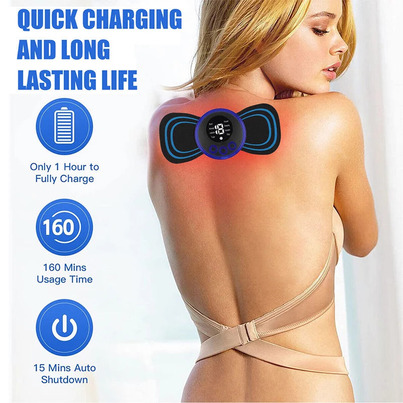 Electric TENS Pulse Neck Massager EMS Cervical Massage for Neck Back Body Eletric Muscle Stimulator Electrostimulator 19 Gears