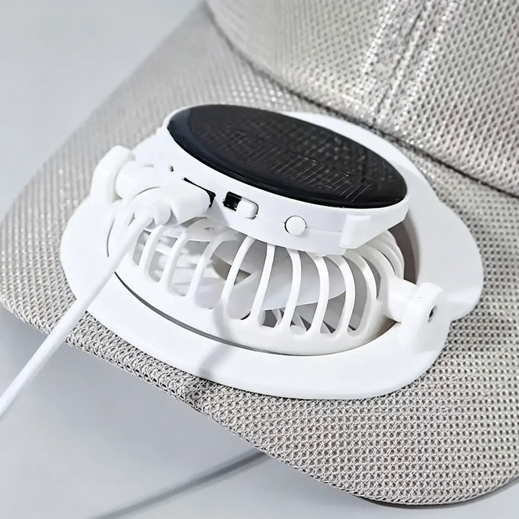 Solar Baseball Cap with Fan, Sun Protection USB Charging Fan Mesh Hat for Summer Outdoor Travel Fishing Camping Beach Golf