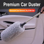 Professional Car Duster Microfiber Cleaning Brush Telescopic Long Handle Car Wash Mop Scratch Free Auto Detailing Dust Remover
