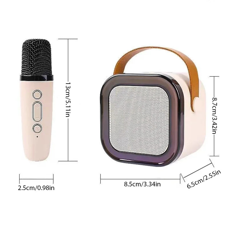 NEW Hot K12 Bluetooth Speaker Portable Home Cute Karaoke Mini Wireless Audio with Microphone K Song Family Singing Machine