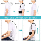 Back Brace Posture Corrector for Women & Men, Adjustable Back Lumbar Support Belt Shoulder Posture Support for Improve Scoliosis