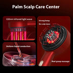 Electric Scalp Head Massage Comb 660nm Light Hair Growth Comb Hair Brush Head Spa 3 Levels Soft Massage Scalp Oil Applicator