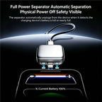140W Physical-Disconnect Intelligence Charger Separator Protect Battery Overcharge Protection Auto Power-off  for Type-C Devices