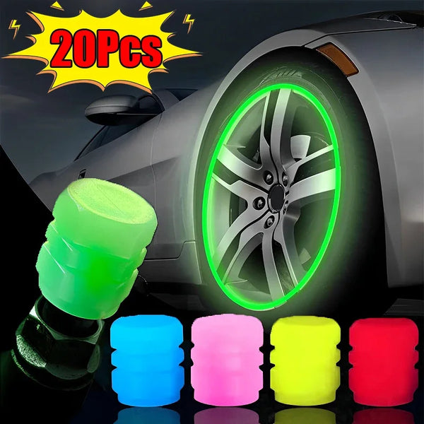 Luminous Car Tire Valve Caps