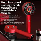 Electric Scalp Head Massage Comb 660nm Light Hair Growth Comb Hair Brush Head Spa 3 Levels Soft Massage Scalp Oil Applicator