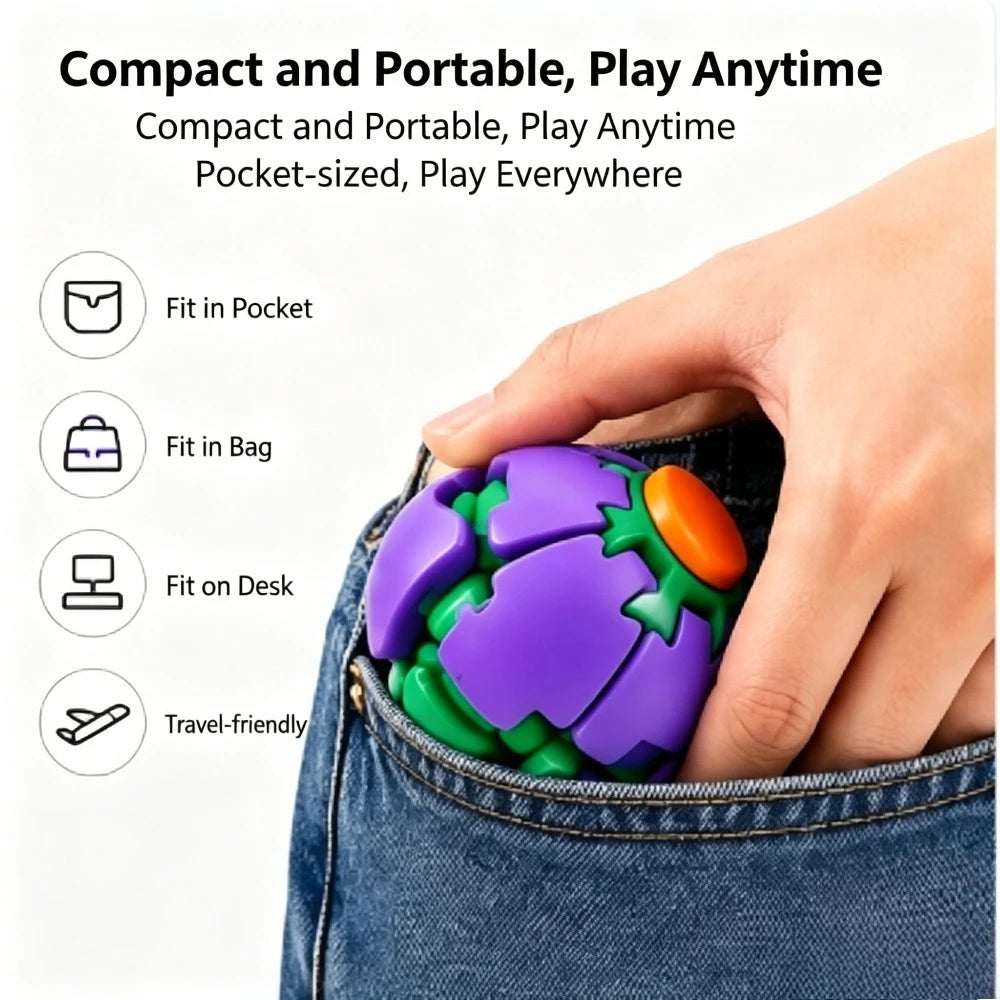 Transforming Fidget Spinner Ball Press To Spin 3D Printed Stress Relief Toys Portable Deformation Decompression Toys Party Favor