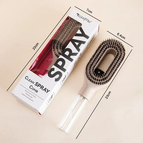 2-in-1 Mist Spray Detangling Hairbrush & Scalp Massager