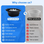 Collapsible Silicone Face Ice Bath Bowl Built in Ice Tray Cold Cryo Portable Travel Facial Facial Puffiness Skin Care Tool