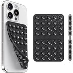 Silicone Double-Sided Suction Cup Phone Case Mount, Phone Grip with Suction Power, Hands-Free Phone Holder for Selfies and Video