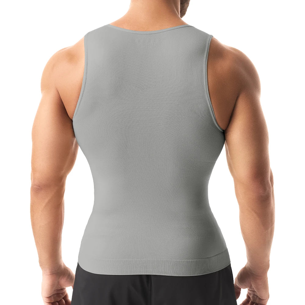Men Compression Shirt for Body Shaper Slimming Vest Tight Tummy Underwear Tank Top
