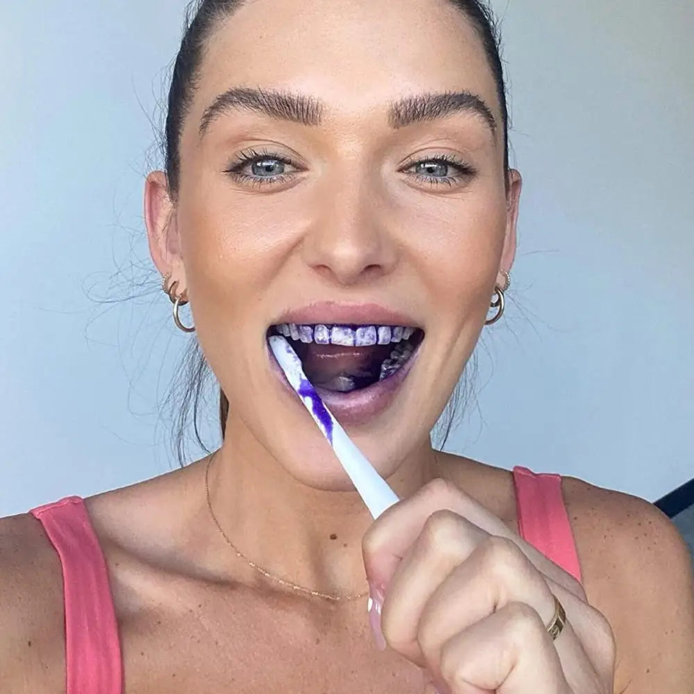 Hismile V34 Colour Corrector Serum 30ml Original Professional Purple Toothpaste Remove Tooth Stains Enhance Tooth Whiten Effect