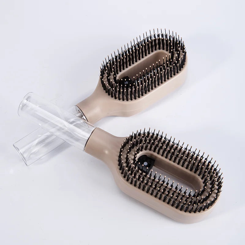 2in1 Sprayer Comb Detangling Scalp Massage Hairbrush with Spray Bottle Essential Oil Water Mist Spray Brush Anti-static Summer