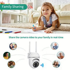Security Camera 1080P HD Camera 355° Video Surveillance Camera Night Vision 2.4G WiFi Outdoor Security Protection Monitor