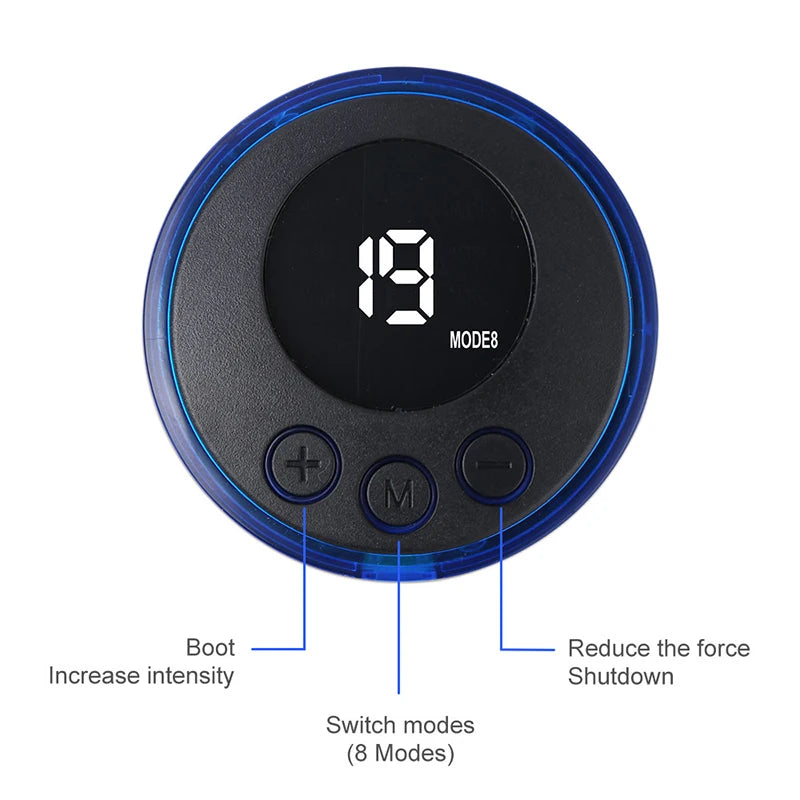 Electric TENS Pulse Neck Massager EMS Cervical Massage for Neck Back Body Eletric Muscle Stimulator Electrostimulator 19 Gears