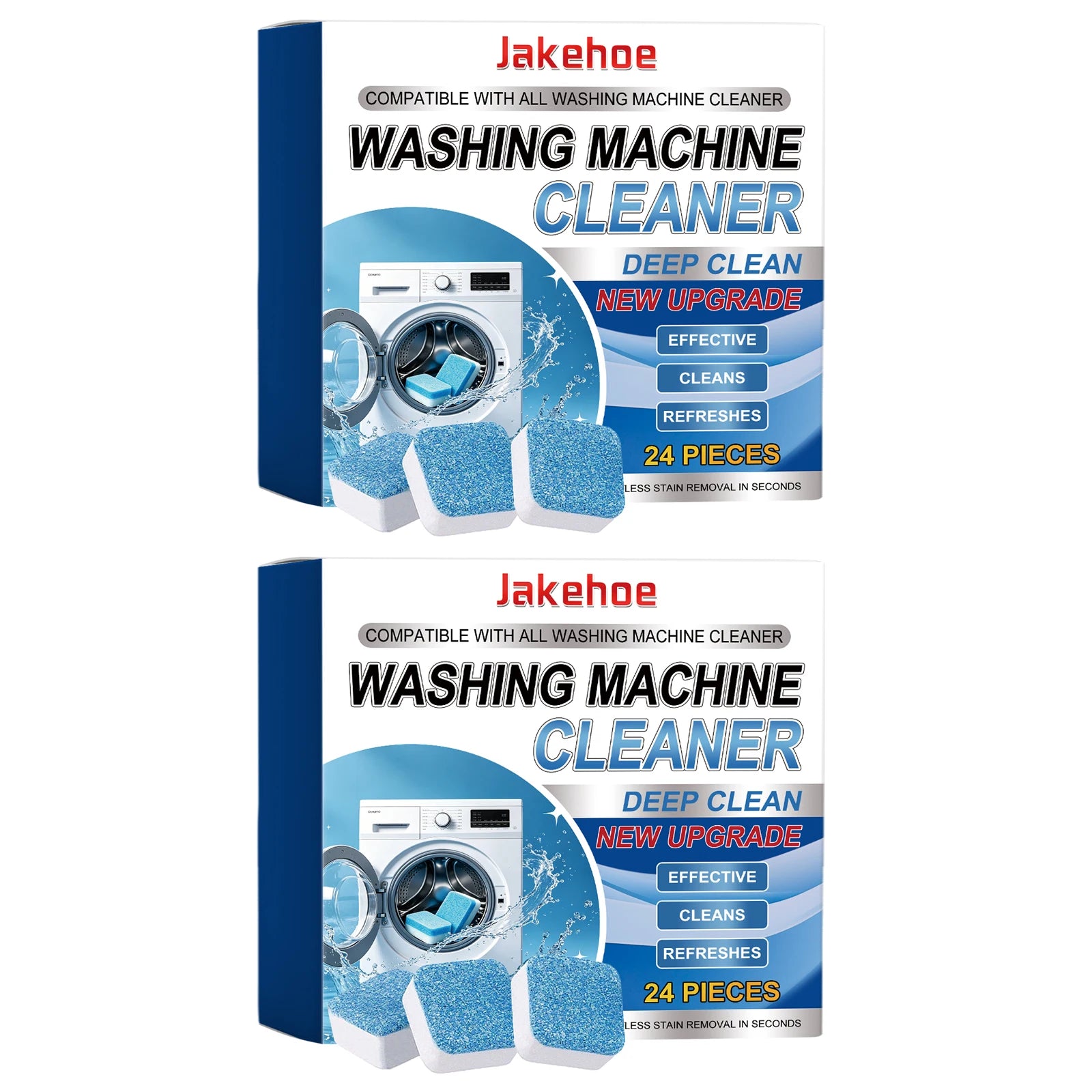 Washing Machine Cleaner Remove Limescale & Mold Stains Eliminate Odors Long-Lasting Fresh Scent Washing Machine Cleaning Tablets