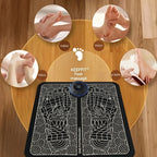 EMS Foot Massager Pad Relief Pain Relax Feet Acupoints Massage Electric Muscle Stimulation Improve Blood Circulation Relax Feet