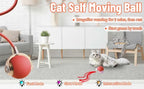 iLMH 1/2 PCS Cat Interactive Ball Toy Automatic Rolling Ball Faux Tail Rechargeable Smart Pet Electric Toy Pet Toy Imitate Mouse