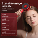 Electric Scalp Head Massage Comb 660nm Light Hair Growth Comb Hair Brush Head Spa 3 Levels Soft Massage Scalp Oil Applicator
