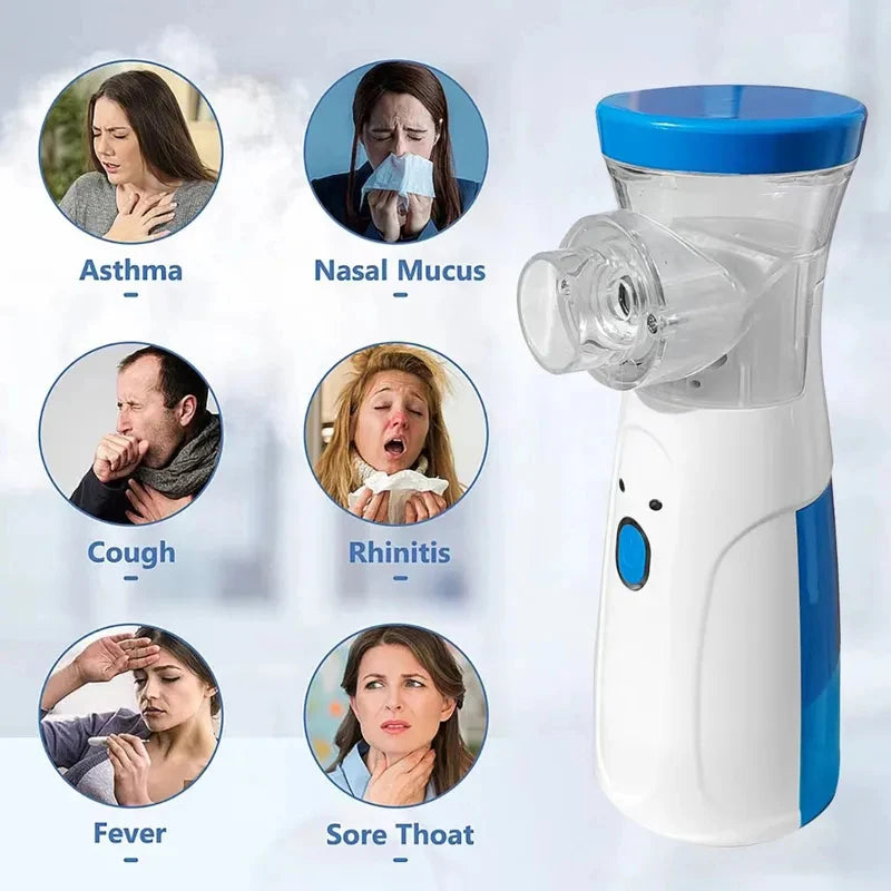 Hot Portable Inhale Nebulizer Mini Handheld Mesh Atomizer Silent Inalador Usb Autoclean Nebulizador Adult Automizer DropShipping