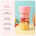 Portable USB Rechargeable Mini Blender Juicer Cup with Straw Cordless Juice Maker for Fruit Smoothies Home Outdoor Gym