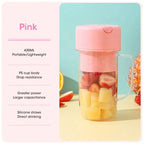 Portable USB Rechargeable Mini Blender Juicer Cup with Straw Cordless Juice Maker for Fruit Smoothies Home Outdoor Gym