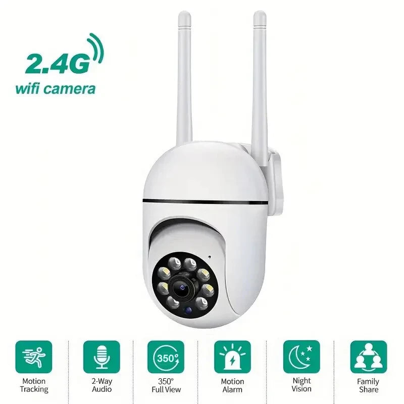 Security Camera 1080P HD Camera 355° Video Surveillance Camera Night Vision 2.4G WiFi Outdoor Security Protection Monitor
