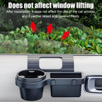 Car Cup Stand Phone Holder Mount Tray Side Door Window Storage Barrel Pocket Hanging Storage Rack with Auto Interior Accessories