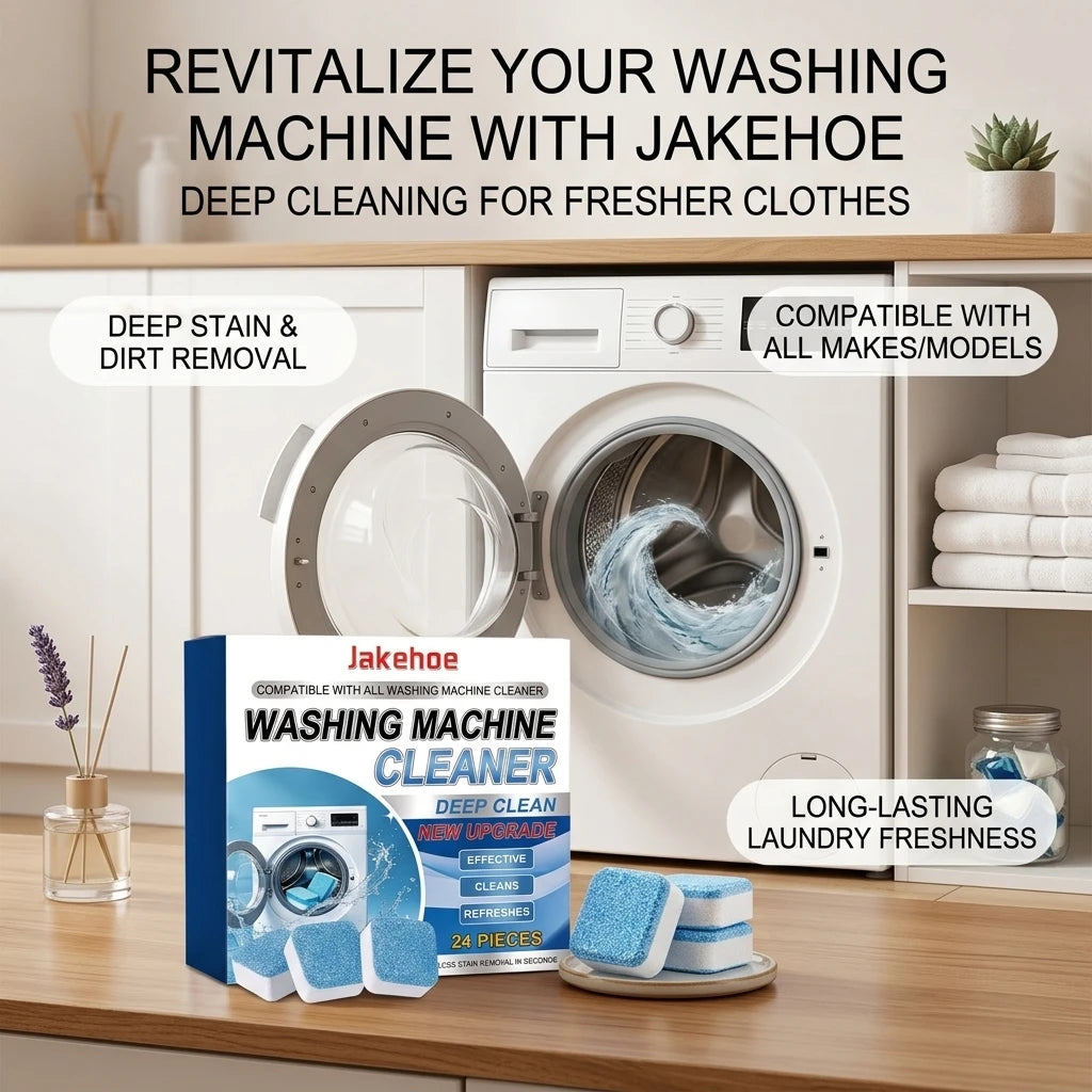 Washing Machine Cleaner Remove Limescale & Mold Stains Eliminate Odors Long-Lasting Fresh Scent Washing Machine Cleaning Tablets
