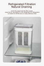 Greek Yogurt Maker Yogurt Filter Stainless Steel Strainer Whey Separation Tools Cheese Moisture Seperator Kitchen Accessories