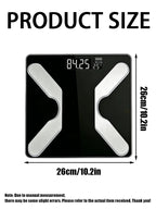 1pc Portable Bathroom Weight Scale Mini Smart Body Weight Scale High Precision Scale Weight Shipping Without Batteries