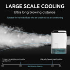 Portable Air Conditioner 3-Speed Small AC Unit Mini Air Cooler 900ML Water Tank Electric Fan With Humidifier for Bedroom Office