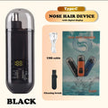 USB Rechargeable Nose and Ear Hair Trimmer for Men, Mini Portable Electric Clipper, Quick Charging, Low Noise, Compact, Washable
