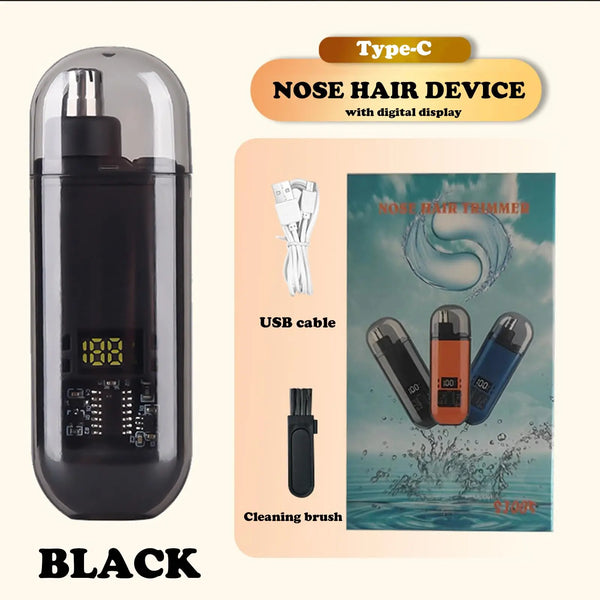 USB Rechargeable Nose & Ear Hair Trimmer for Men (Washable)