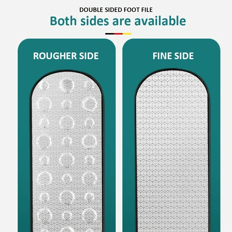 High-Quality Stainless Steel Foot File Double Sided Callus Remover For Dead Skin Professional Pedicure Tools Callous Scraper