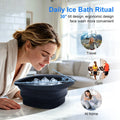 Collapsible Silicone Face Ice Bath Bowl Built in Ice Tray Cold Cryo Portable Travel Facial Facial Puffiness Skin Care Tool