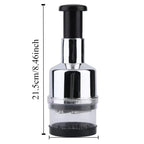 Manual Onion Chopper Stainless Steel Garlic Presser Food Crusher Cutter Meat Mincer Hand Press for Vegetable Kitchen Tool