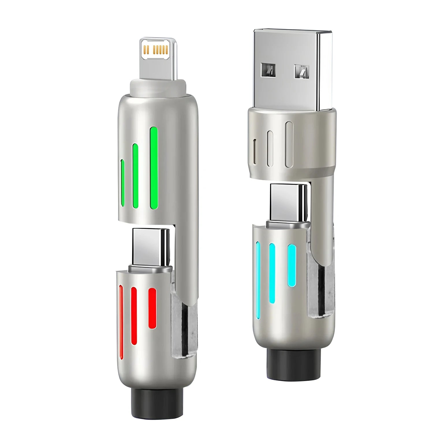 240W PD 4-IN-1 USB Type C to Type C Fast Charging Data Cable 1M For iPhone 16 Pro Max 15 iPad Xiaomi Samsung Tablet