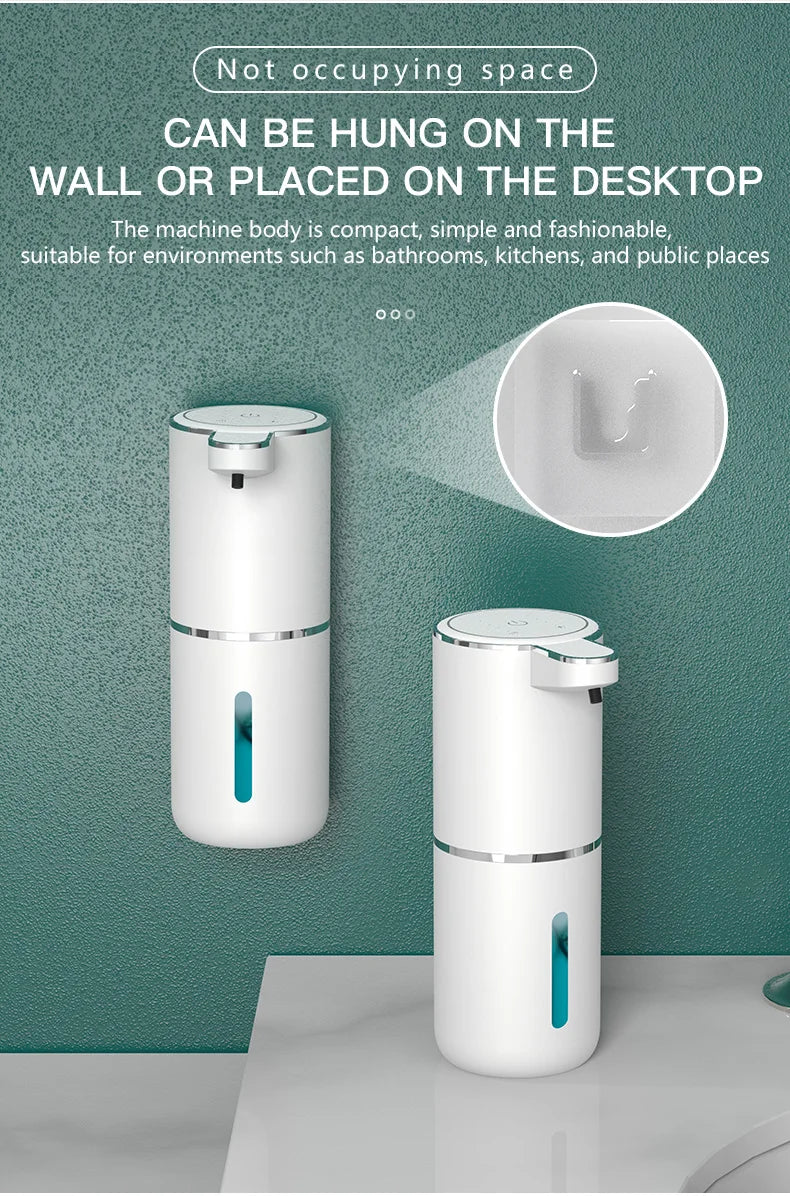 380ML Touchless IPX5 Waterproof 4-Gears Adjustable Foam/Gels Automatic Sense Soap Dispenser Electric Hand Dish Washing Machine