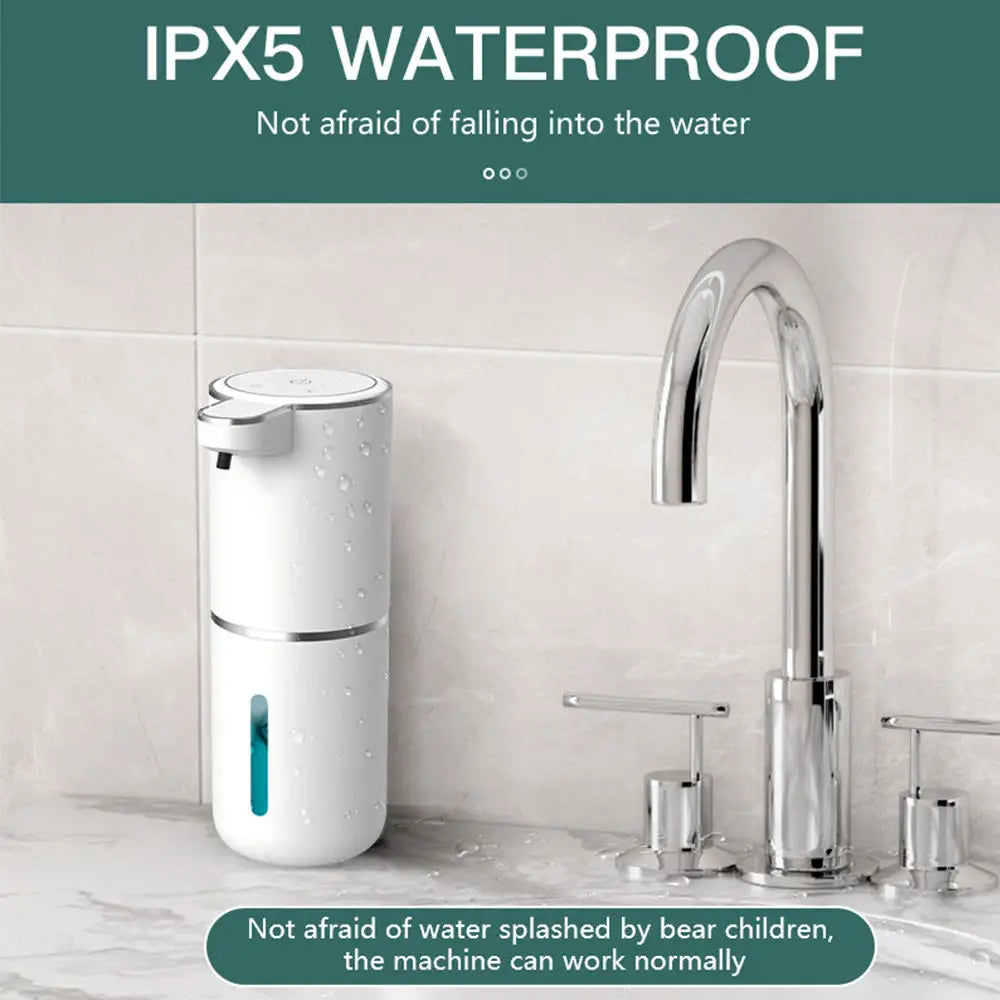 380ML Touchless IPX5 Waterproof 4-Gears Adjustable Foam/Gels Automatic Sense Soap Dispenser Electric Hand Dish Washing Machine