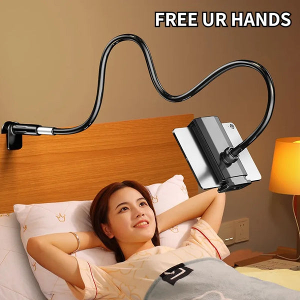 360° Adjustable Lazy Bedside Phone & Tablet Holder