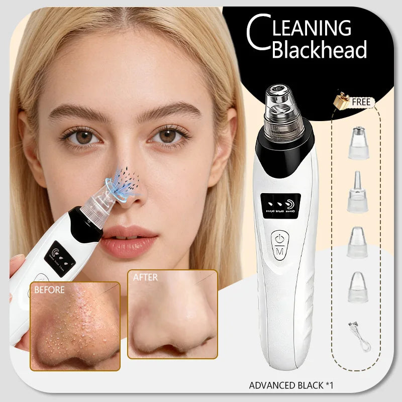 Professional Pore Vacuum Blackhead Remover Deep Cleaning Facial Acne Oil Control Skin Care Device