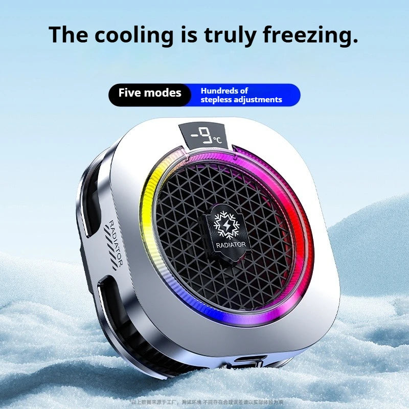 Magnetic Back Clip Dual-use Mobile Phone Radiator Digital Display Temperature Control AI Intelligent Gear Semiconductor Cooling