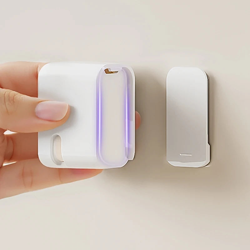 4PCS Toothbrush Holder Portable Flip-top Electric Toothbrush Storage Rack Dustproof Wall Mounted Tooth Brush Storage Box