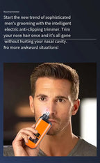 USB Rechargeable Nose and Ear Hair Trimmer for Men, Mini Portable Electric Clipper, Quick Charging, Low Noise, Compact, Washable