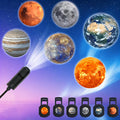 USB Projector Light Halloween Moon Lamp Christmas Holiday Night Light Rotatable Scenes Projector for Wall Ceiling Decor Lighting