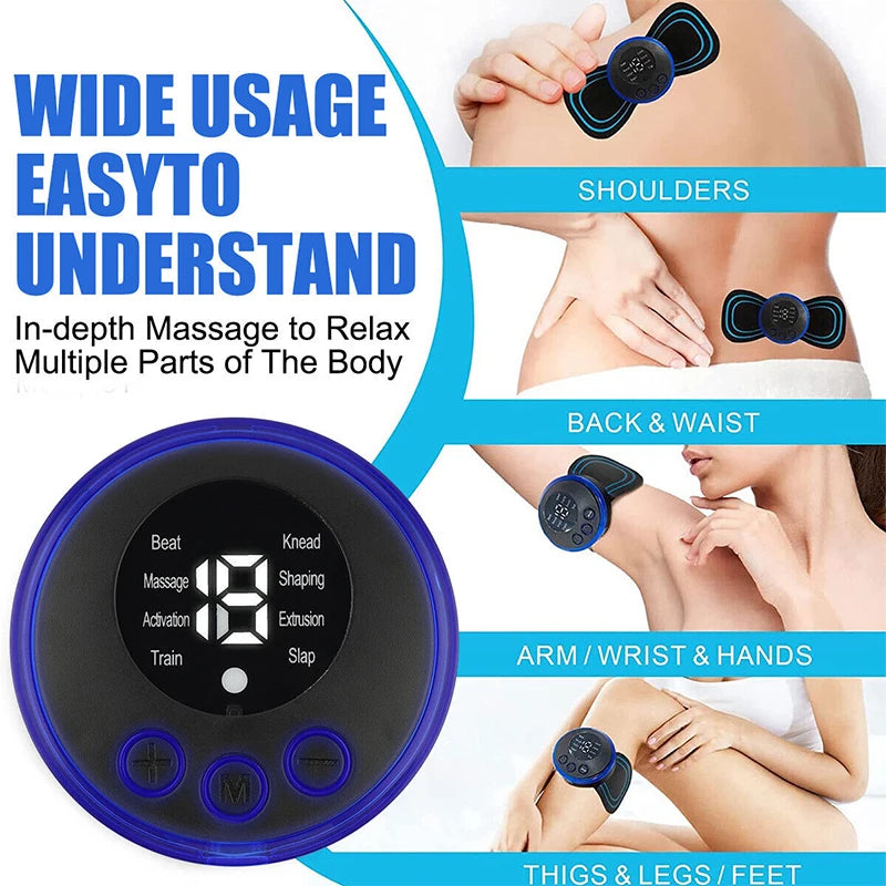 Electric TENS Pulse Neck Massager EMS Cervical Massage for Neck Back Body Eletric Muscle Stimulator Electrostimulator 19 Gears